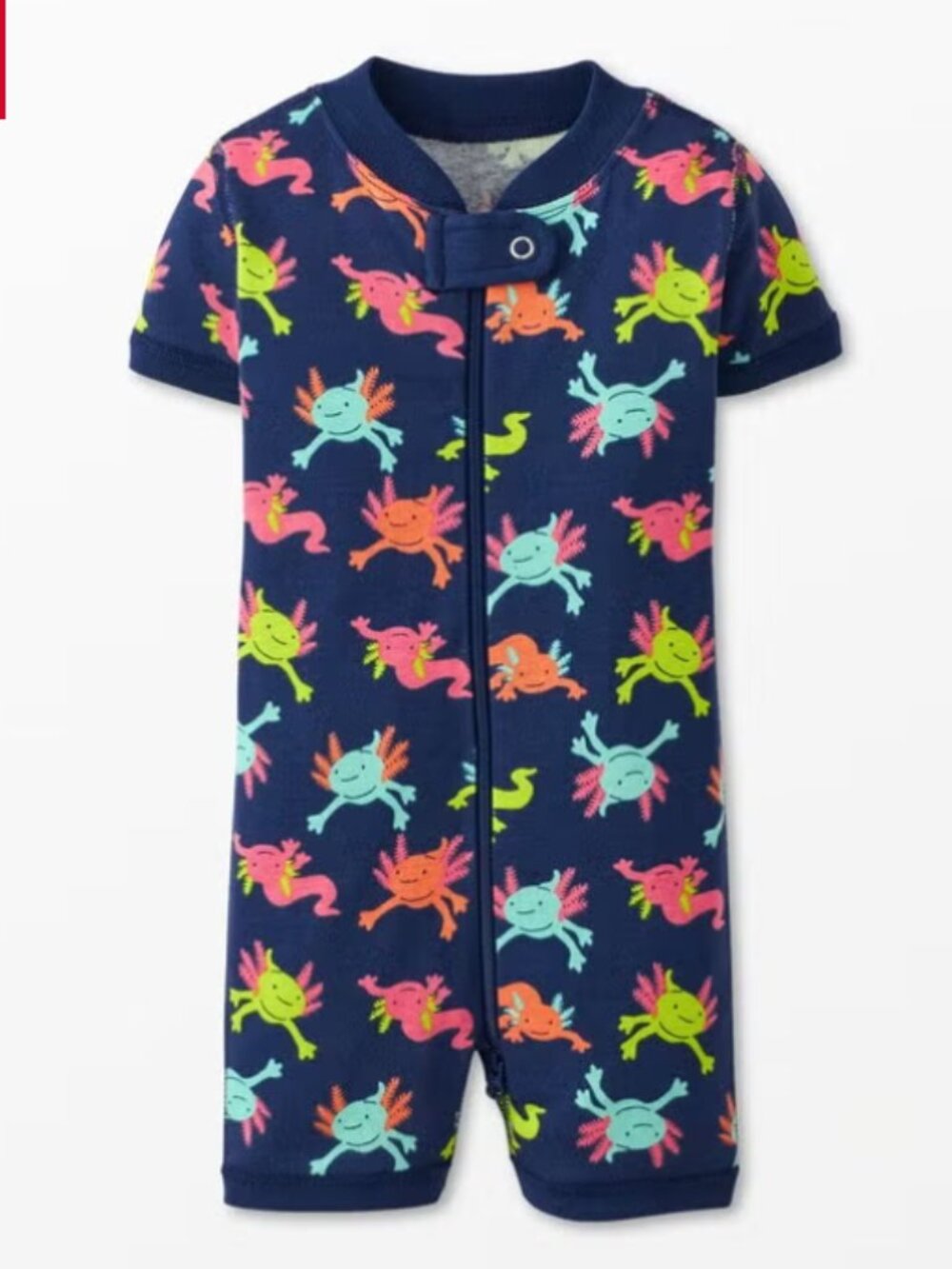 NWOT Hanna Andersson Baby Print 2-Way Zip Shortie Sleeper 18-24M & 2T